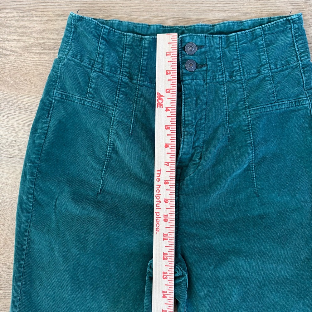 Free People We The Free Jayde Cord Flare Pants 29 Green - Picture 4 of 9